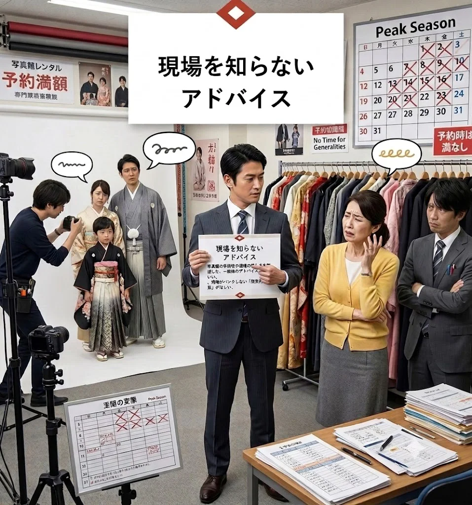 現場を知らないアドバイス